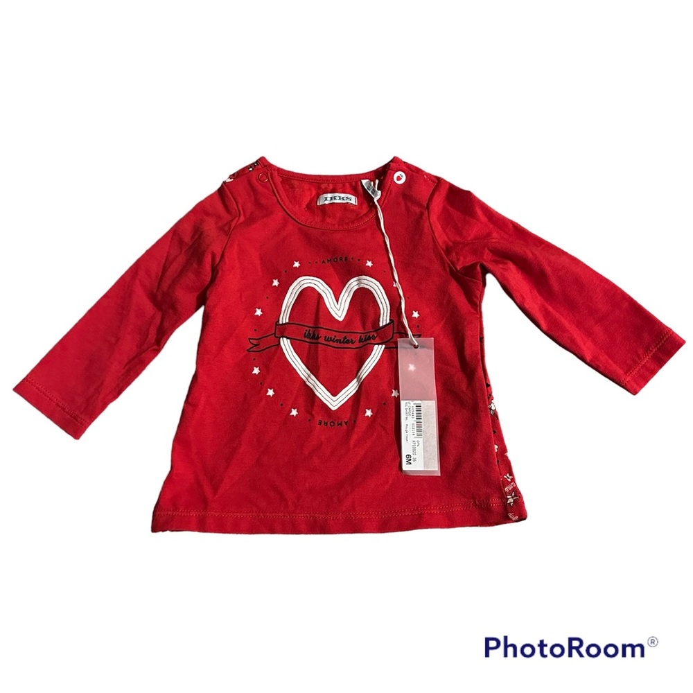 NWT IKKS baby Winter Kiss T Shirt